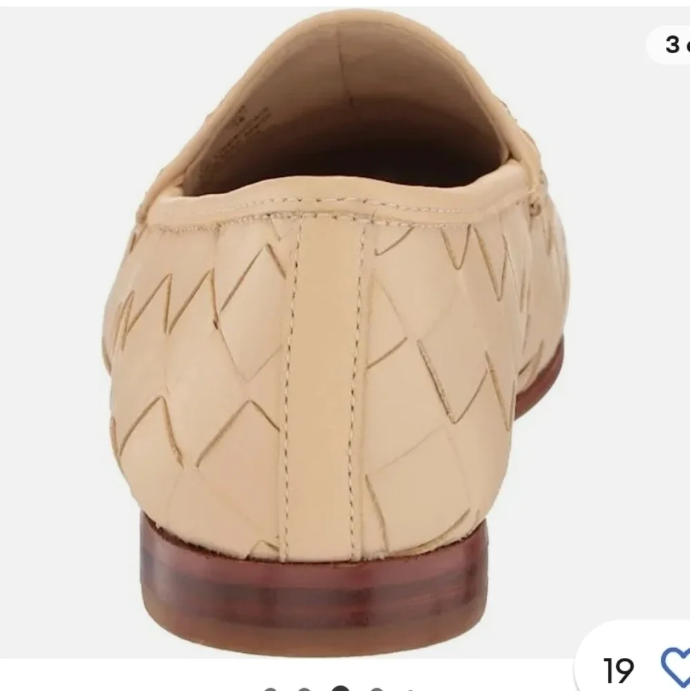 Sam Edelman Loraine Woven Loafer EGGSHELL Size 7.5